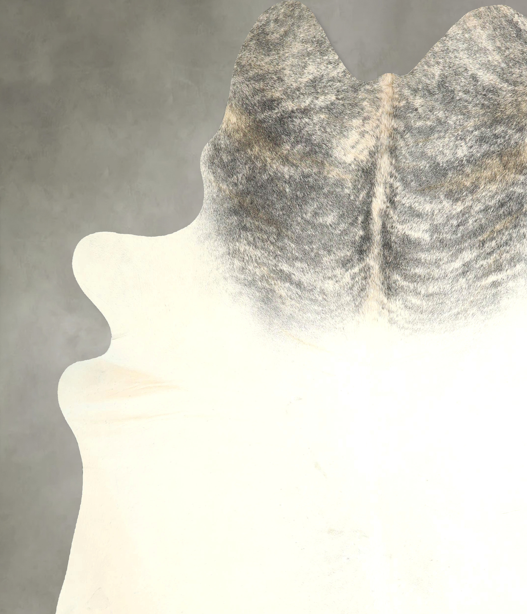 Grey Brindle X-Large Brazilian Cowhide Rug 7'2"H x 6'7"W #A49181 by Hu