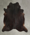 Solid Black X-Large Brazilian Cowhide Rug 7'0