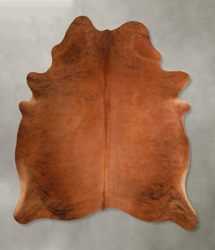 Medium Brindle X-Large Brazilian Cowhide Rug 7'2"H x 5'11"W #A49236 by Hudson Hides