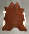Brown and White Regular X-Large Brazilian Cowhide Rug 6'8