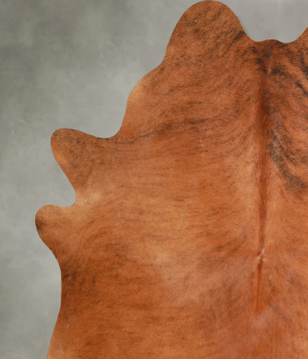 Medium Brindle XX-Large Brazilian Cowhide Rug 7'9"H x 6'6"W #A49270 by