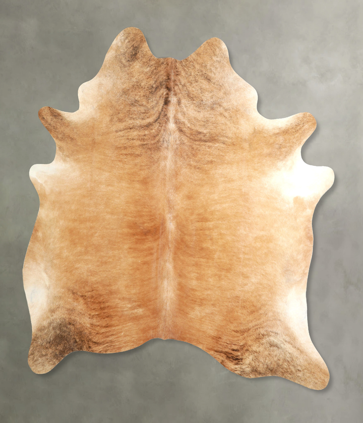 Light Brindle X-Large Brazilian Cowhide Rug 7'4"H x 6'3"W #A49324 by Hudson Hides