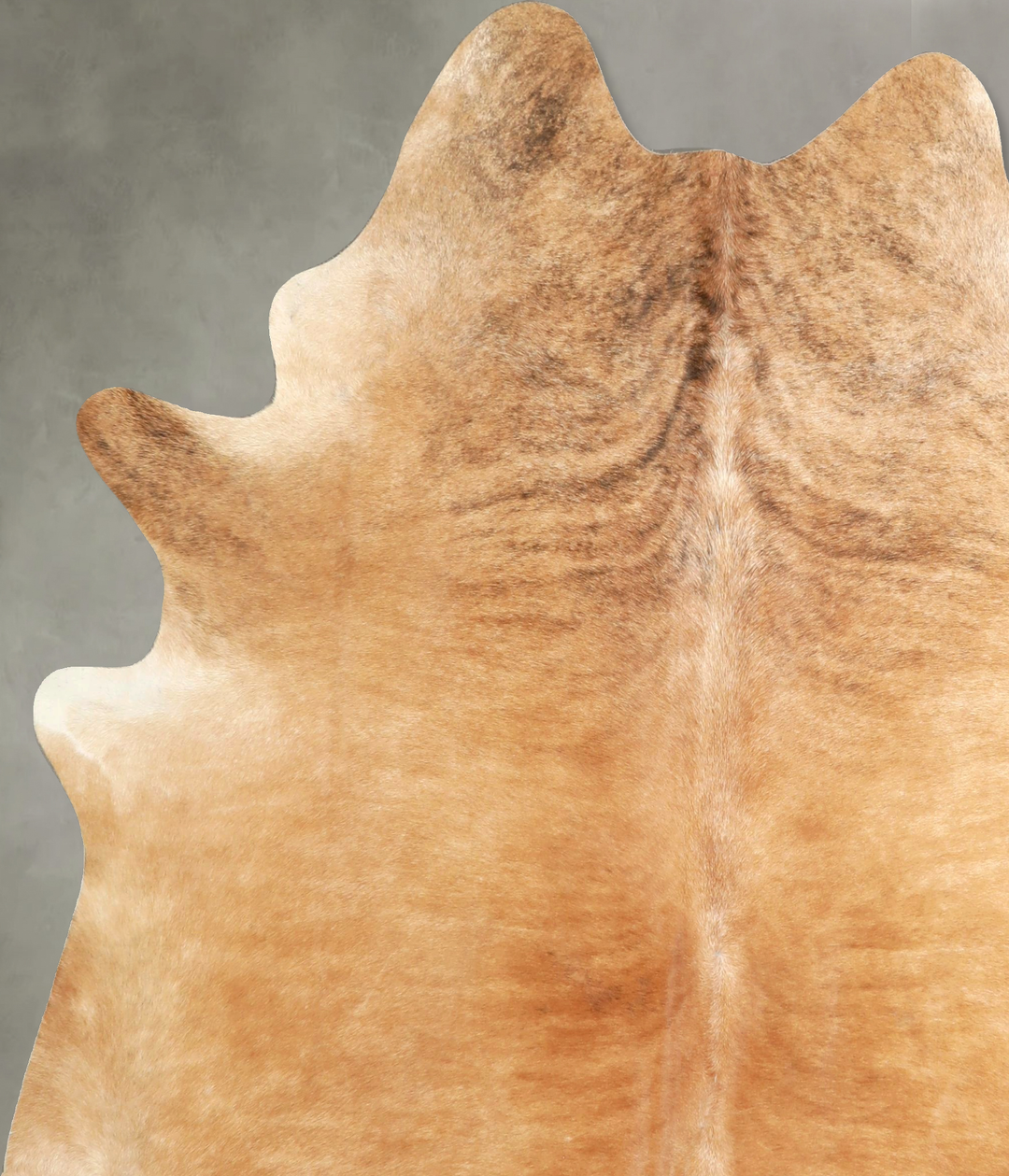 Light Brindle X-Large Brazilian Cowhide Rug 7'4"H x 6'3"W #A49324 by H