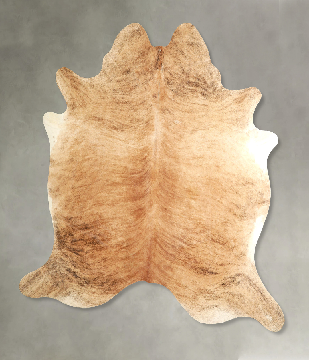 Light Brindle XX-Large Brazilian Cowhide Rug 7'9"H x 6'9"W #A49331 by