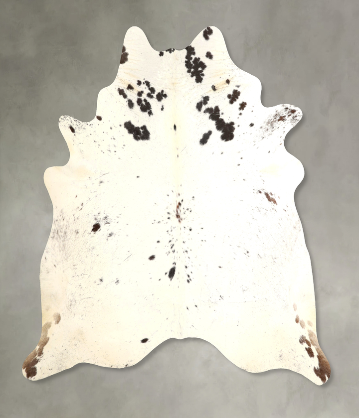Salt and Pepper Black X-Large Brazilian Cowhide Rug 6'10"H x 6'7"W #A49379 by Hudson Hides