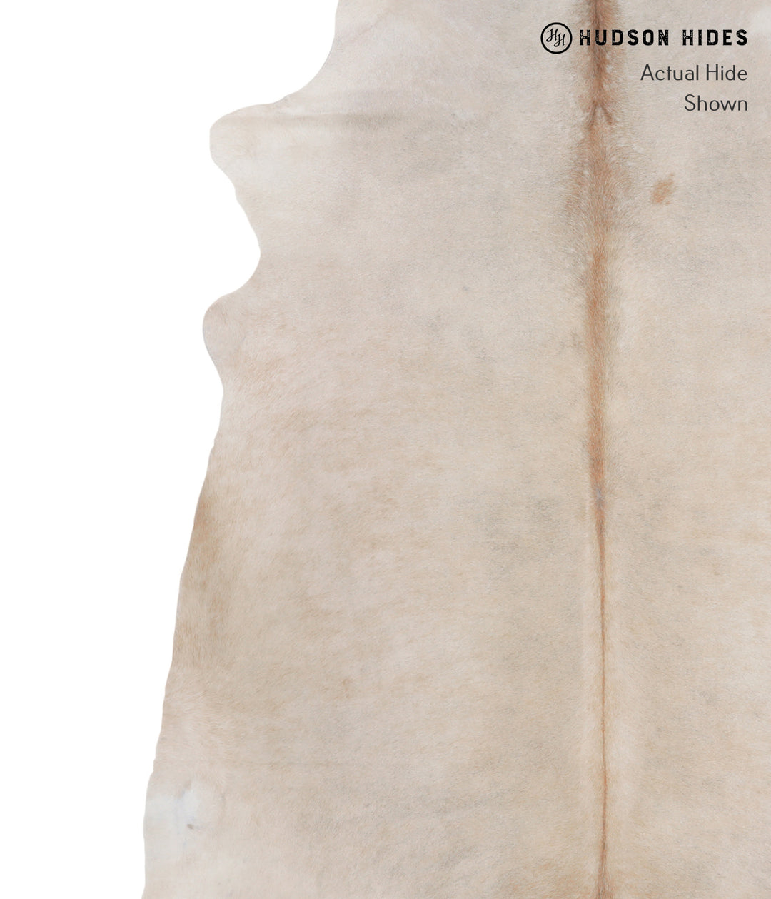 Beige XX-Large Brazilian Cowhide Rug 8'2"H x 7'0"W #A4967 by Hudson Hi