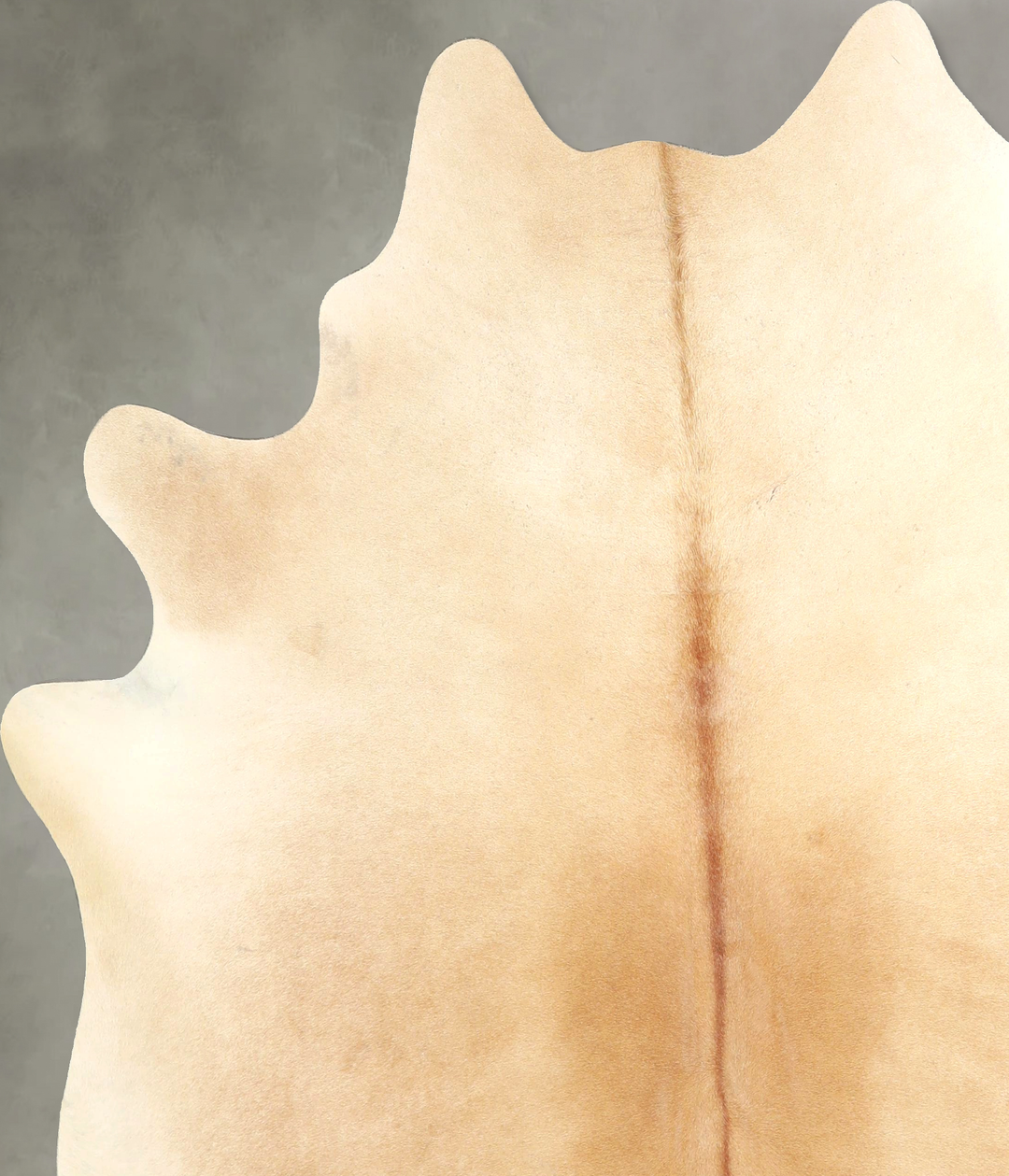 Beige X-Large Brazilian Cowhide Rug 7'3"H x 6'8"W #A49877 by Hudson Hi