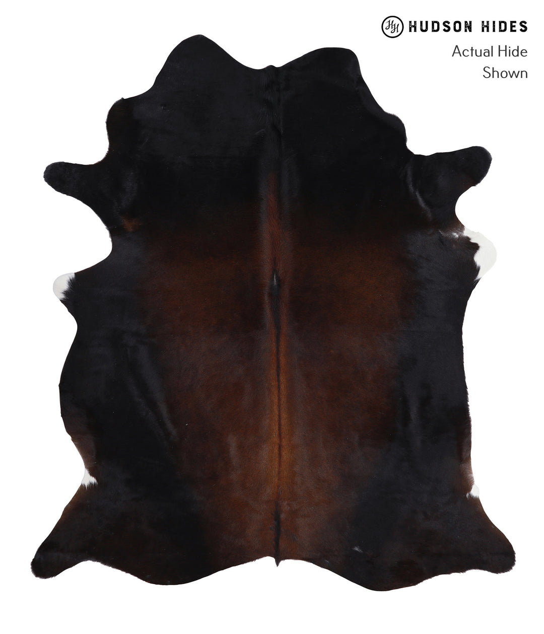 Chocolate X-Large Brazilian Cowhide Rug 6'10"H x 6'0"W #A5022 by Hudso