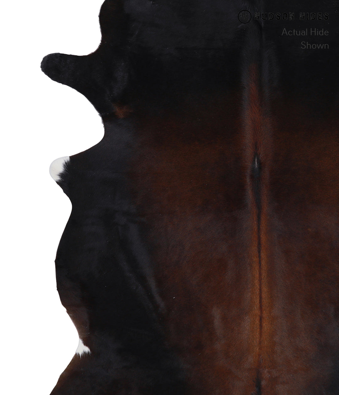 Chocolate X-Large Brazilian Cowhide Rug 6'10"H x 6'0"W #A5022 by Hudso