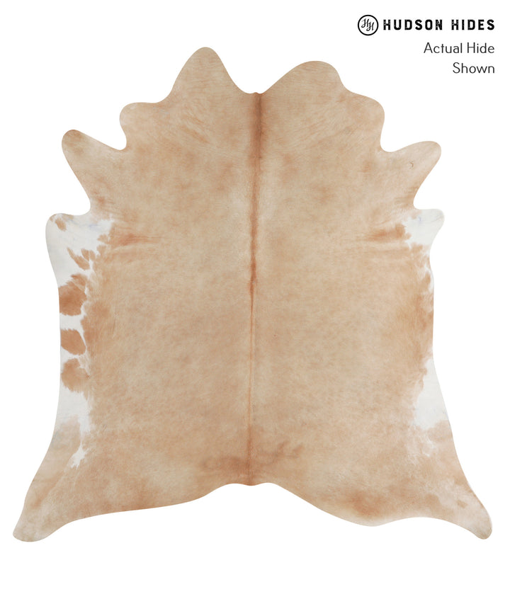 Beige X-Large Brazilian Cowhide Rug 7'1"H x 6'9"W #A5088 by Hudson Hides