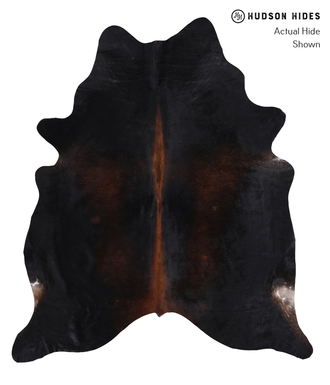Chocolate X-Large Brazilian Cowhide Rug 7'0"H x 6'1"W #A5107 by Hudson