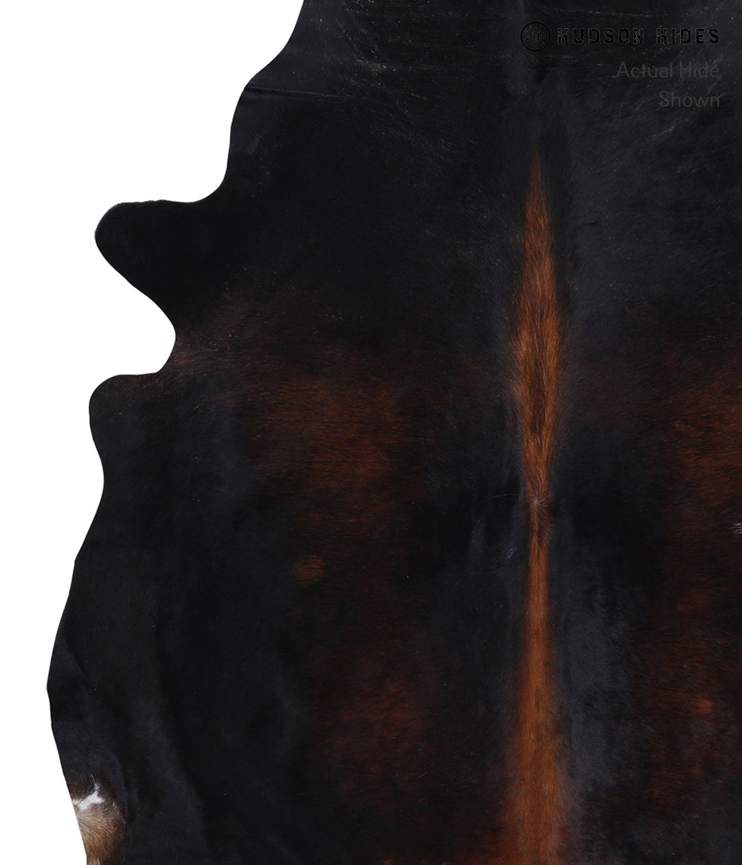 Chocolate X-Large Brazilian Cowhide Rug 7'0"H x 6'1"W #A5107 by Hudson