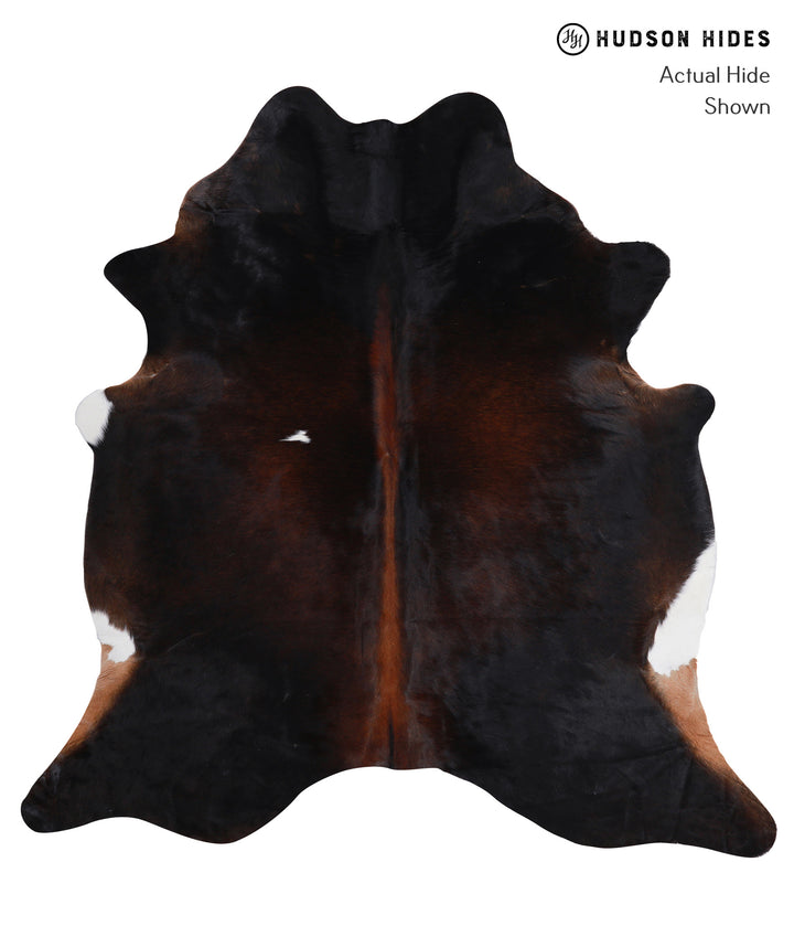 Chocolate X-Large Brazilian Cowhide Rug 6'5"H x 6'4"W #A5108 by Hudson Hides