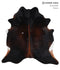 Chocolate X-Large Brazilian Cowhide Rug 6'5