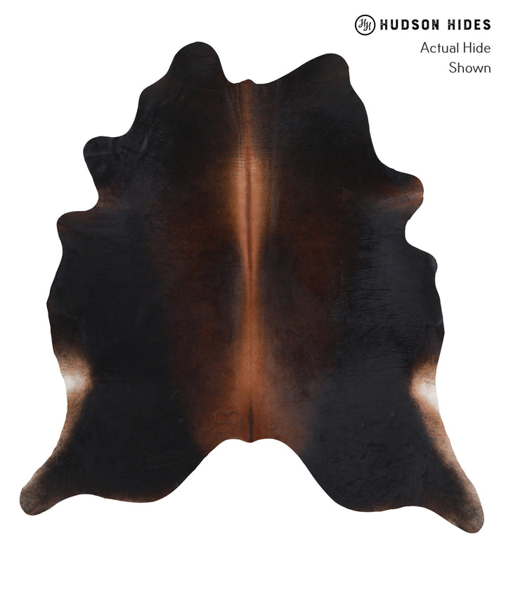 Chocolate X-Large Brazilian Cowhide Rug 7'0"H x 6'7"W #A5202 by Hudson Hides