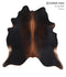 Chocolate X-Large Brazilian Cowhide Rug 7'0
