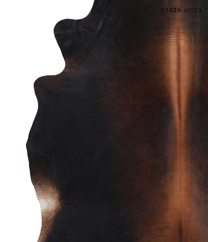 Chocolate X-Large Brazilian Cowhide Rug 7'0"H x 6'7"W #A5202 by Hudson Hides