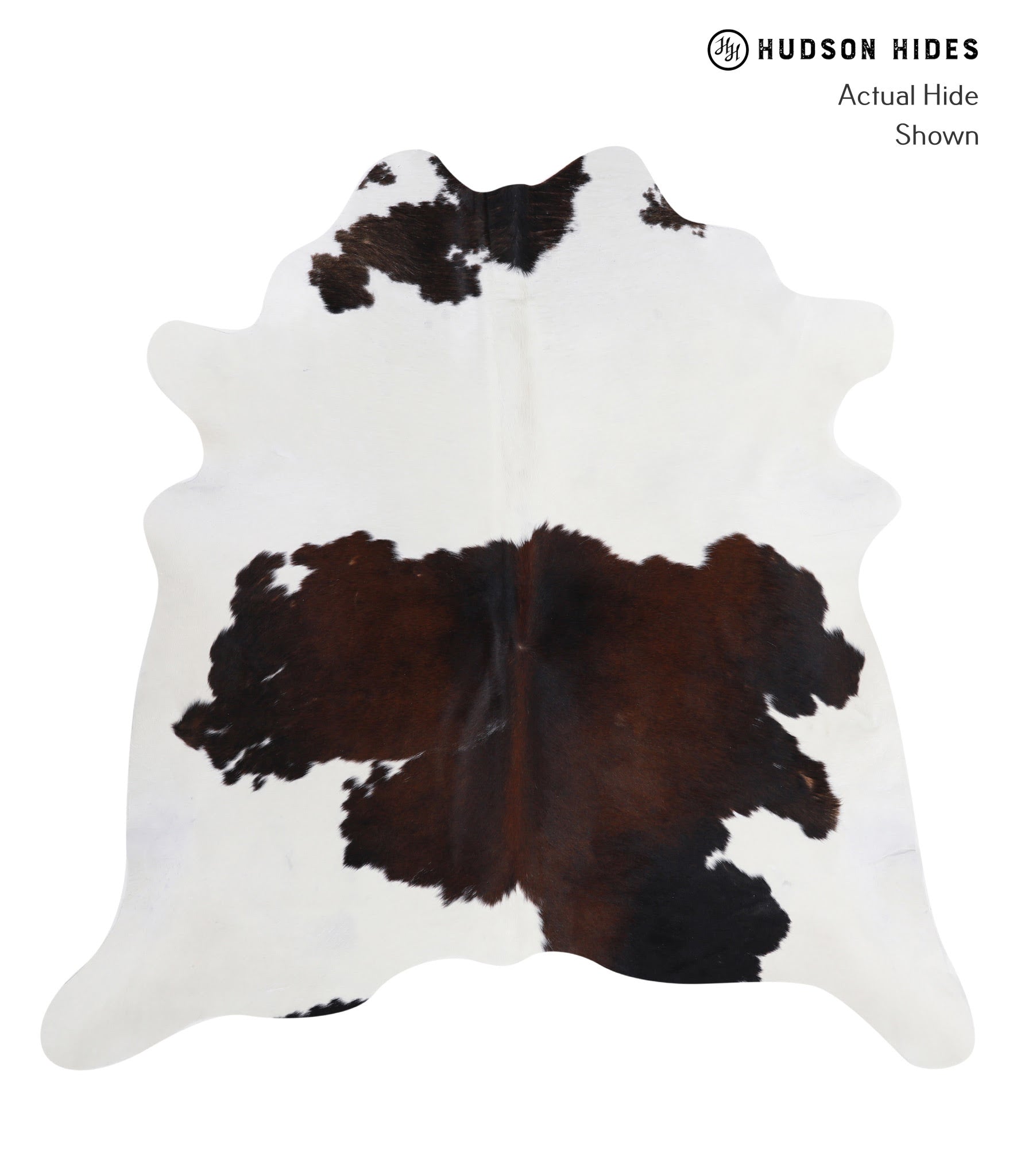 Chocolate and White Cowhide Rug #A5267