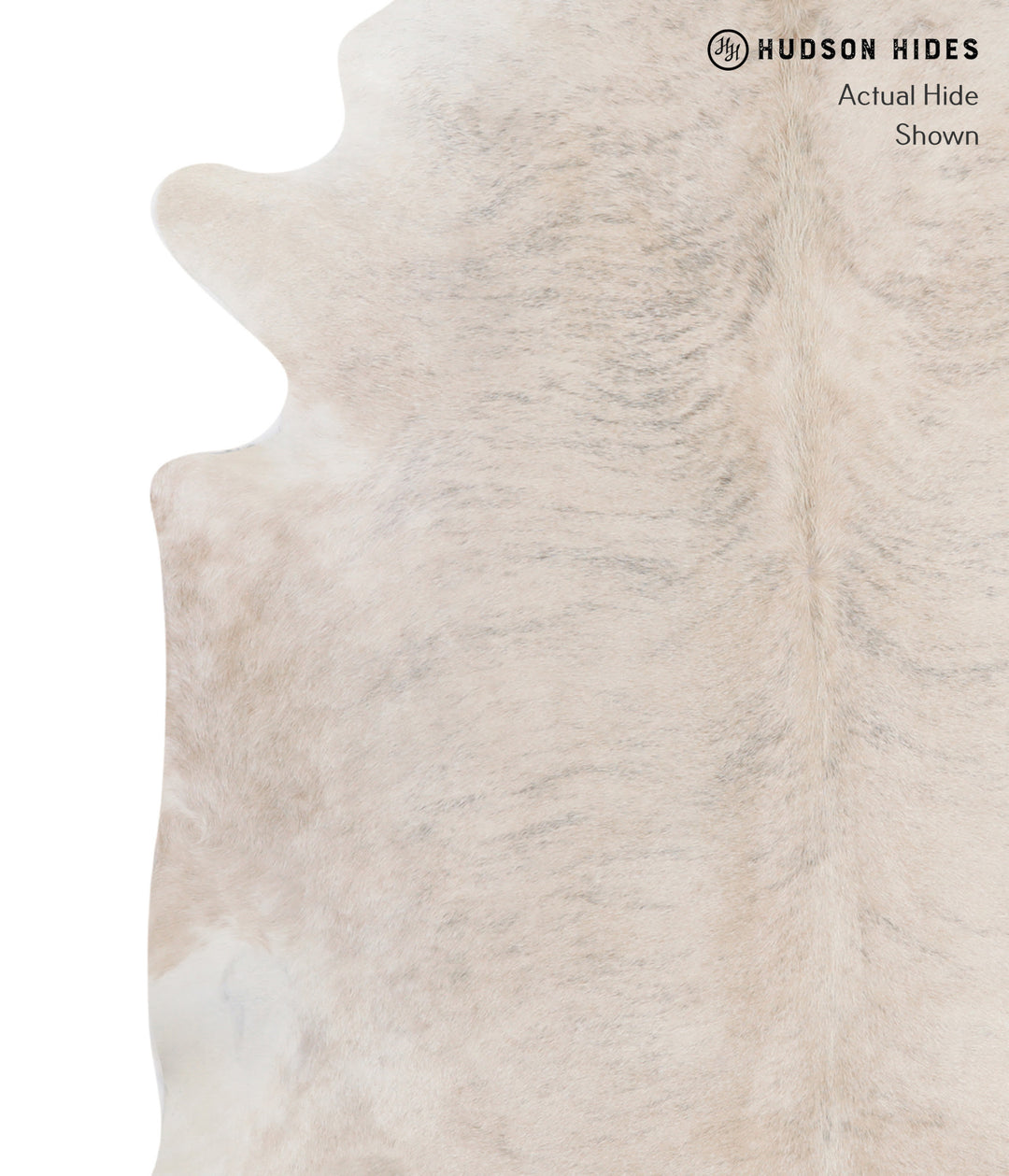 Beige XX-Large Brazilian Cowhide Rug 7'4"H x 6'9"W #A5292 by Hudson Hi