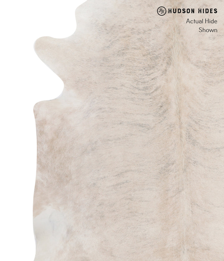 Beige XX-Large Brazilian Cowhide Rug 7'4"H x 6'9"W #A5292 by Hudson Hides