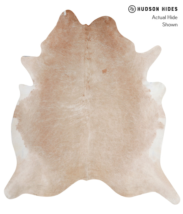 Beige XX-Large Brazilian Cowhide Rug 8'3"H x 7'6"W #A5333 by Hudson Hides