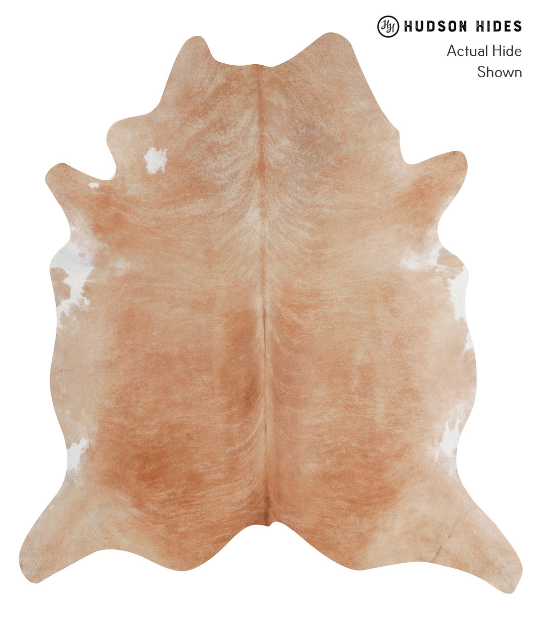 Beige XX-Large Brazilian Cowhide Rug 7'8"H x 6'11"W #A5561 by Hudson H
