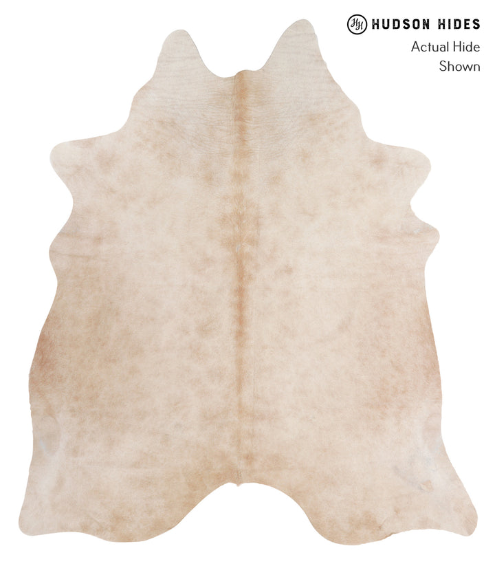 Beige XX-Large Brazilian Cowhide Rug 7'9"H x 6'9"W #A5758 by Hudson Hides