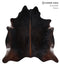 Chocolate X-Large Brazilian Cowhide Rug 6'11