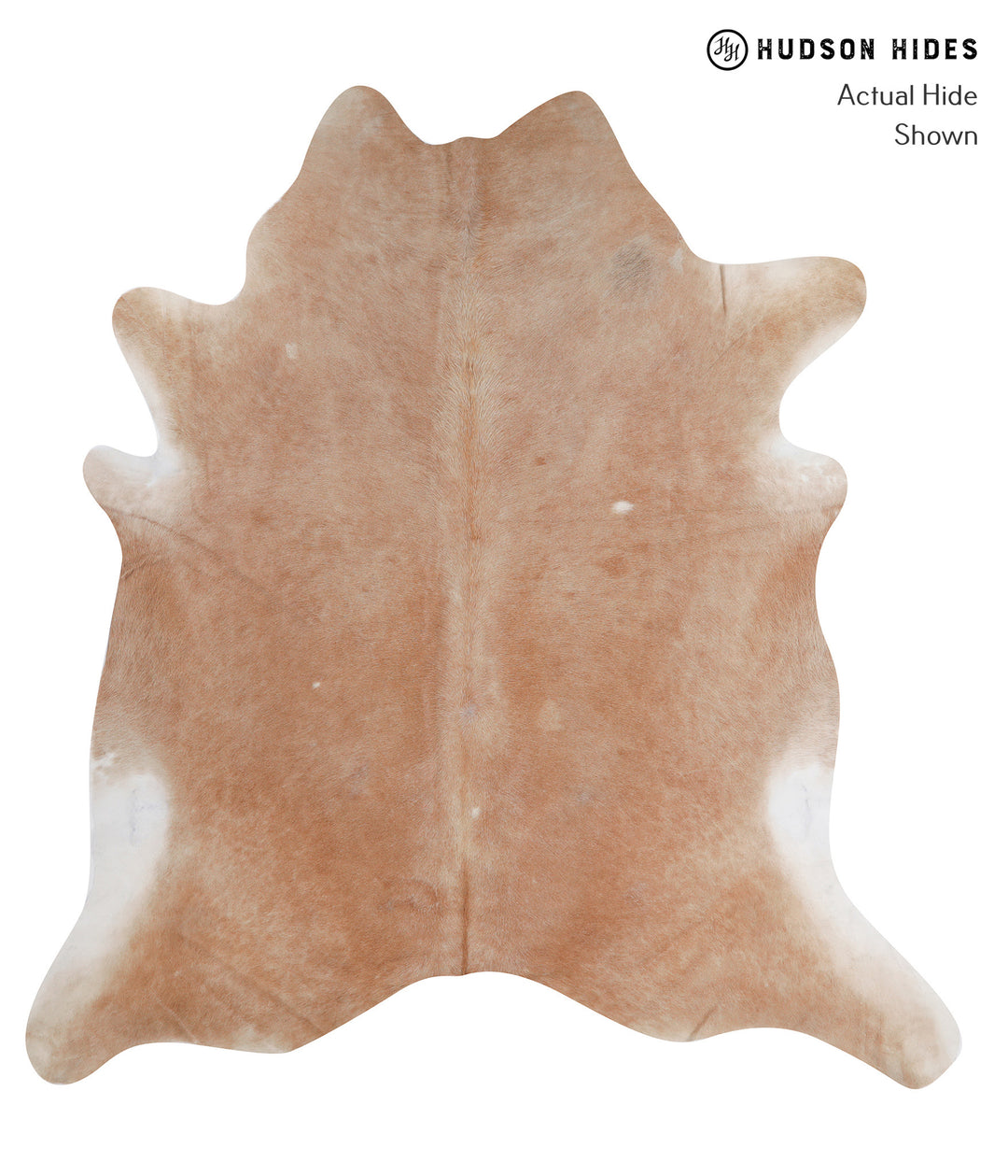 Beige XX-Large Brazilian Cowhide Rug 8'2"H x 7'8"W #A5956 by Hudson Hi