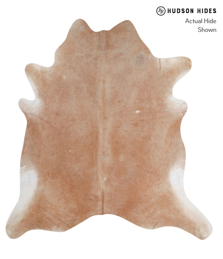 Beige XX-Large Brazilian Cowhide Rug 8'2"H x 7'8"W #A5956 by Hudson Hides