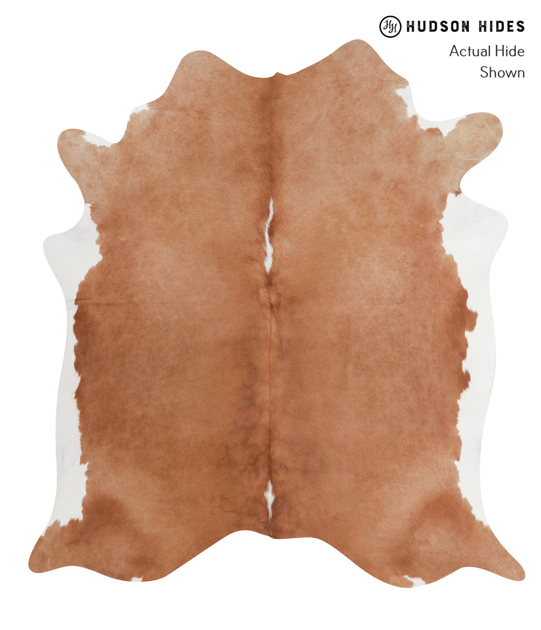 Brown and White Regular X-Large Brazilian Cowhide Rug 6'10"H x 6'2"W #