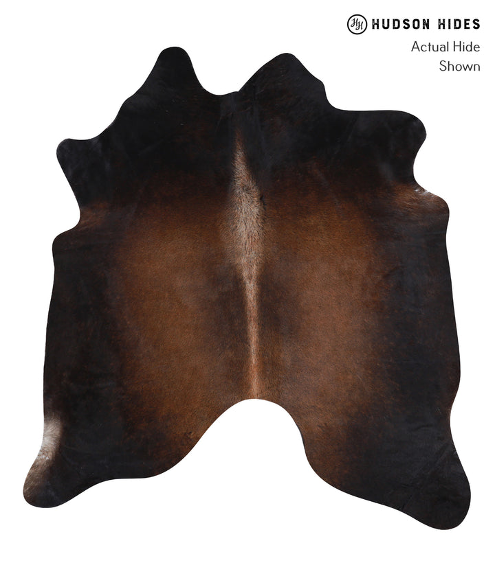 Chocolate X-Large Brazilian Cowhide Rug 6'7"H x 6'0"W #A6847 by Hudson Hides