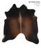 Chocolate X-Large Brazilian Cowhide Rug 6'7