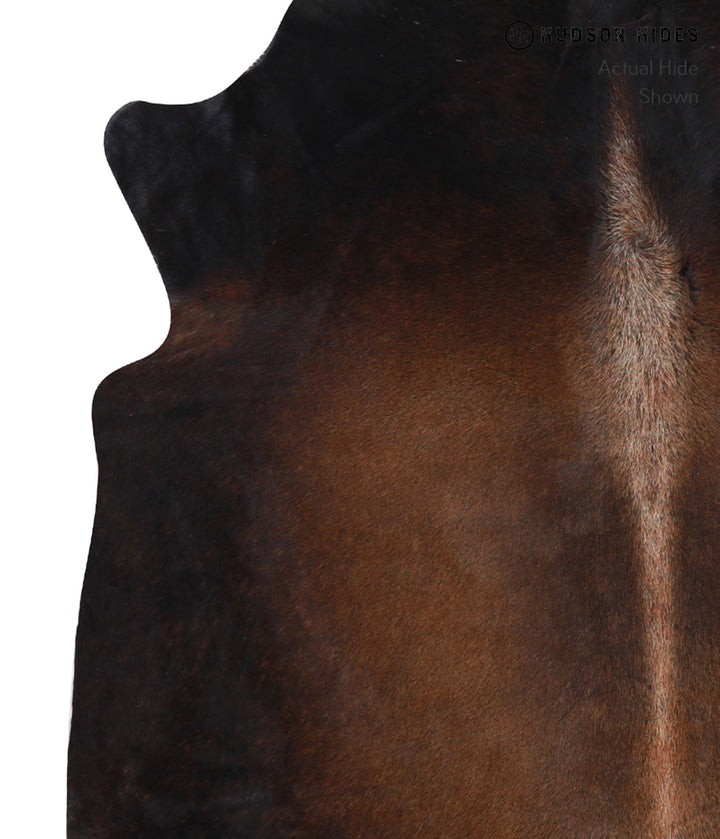 Chocolate X-Large Brazilian Cowhide Rug 6'7"H x 6'0"W #A6847 by Hudson Hides