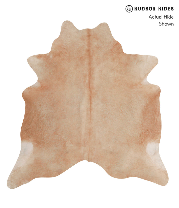 Beige XX-Large Brazilian Cowhide Rug 7'4"H x 7'1"W #A6909 by Hudson Hides
