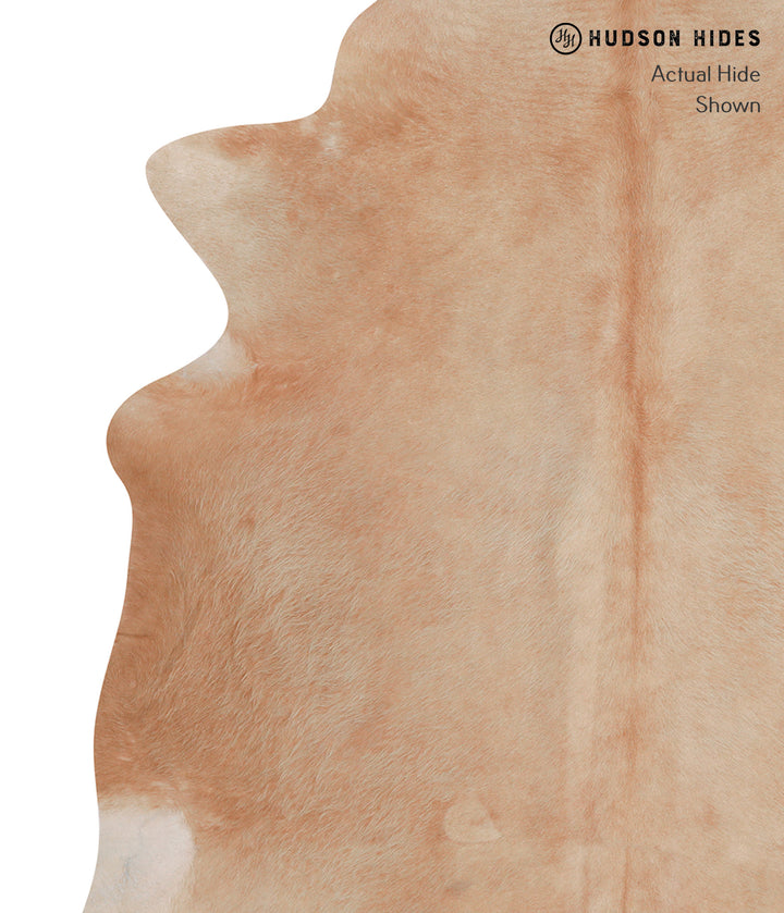 Beige XX-Large Brazilian Cowhide Rug 7'4"H x 7'1"W #A6909 by Hudson Hides