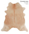 Beige X-Large Brazilian Cowhide Rug 6'10