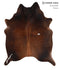 Chocolate Large Brazilian Cowhide Rug 6'9