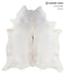 Light Grey XX-Large Brazilian Cowhide Rug 7'4