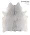 Medium Grey X-Large Brazilian Cowhide Rug 6'10