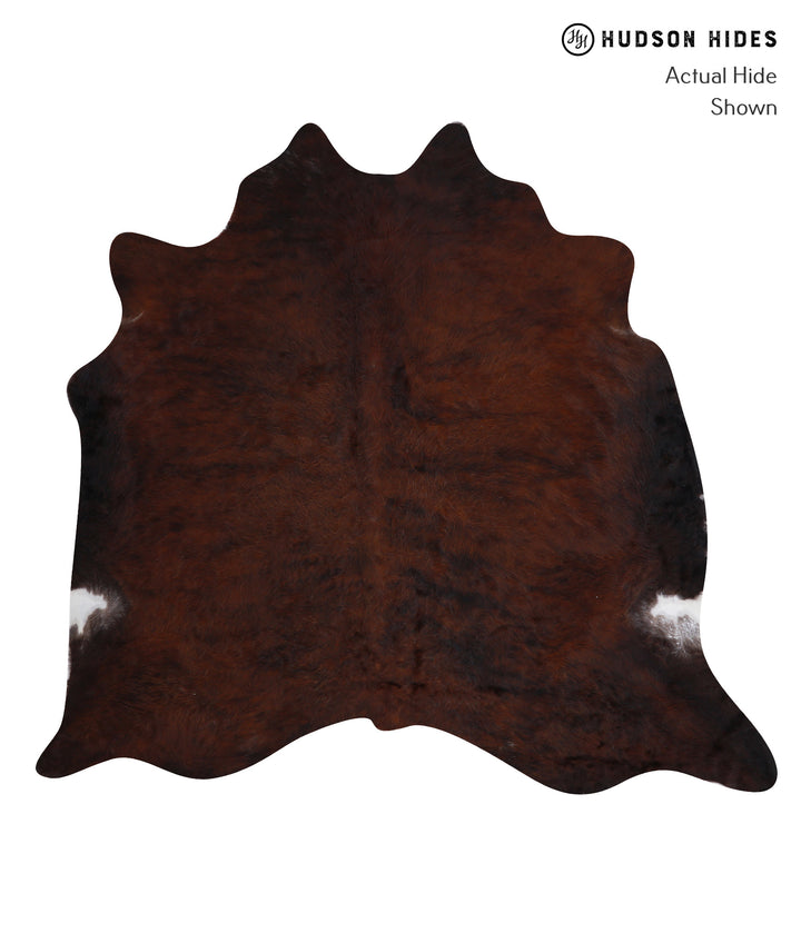 Dark Brindle X-Large Brazilian Cowhide Rug 6'6"H x 7'0"W #A8202 by Hudson Hides