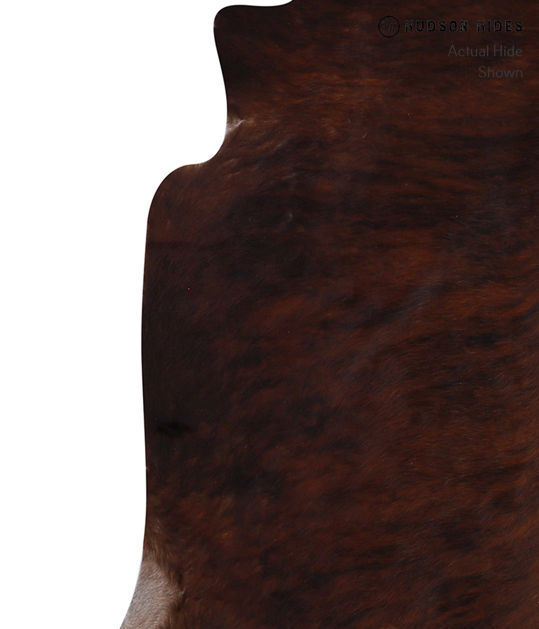 Dark Brindle X-Large Brazilian Cowhide Rug 6'8"H x 6'6"W #A8469 by Hud