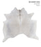 Medium Grey X-Large Brazilian Cowhide Rug 6'4