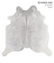 Medium Grey Large Brazilian Cowhide Rug 5'11