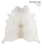 Grey with Beige XX-Large Brazilian Cowhide Rug 7'4