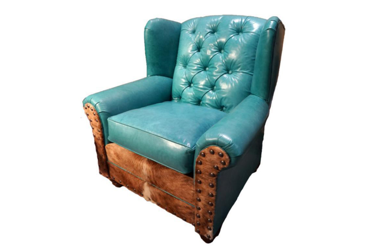 Albuquerque Turquoise Oversized Wingback