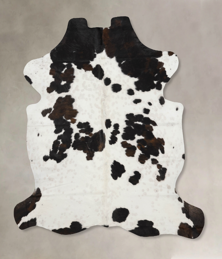 Tricolor X-Large European Cowhide Rug 7'3"H x 6'2"W #B11806 by Hudson Hides