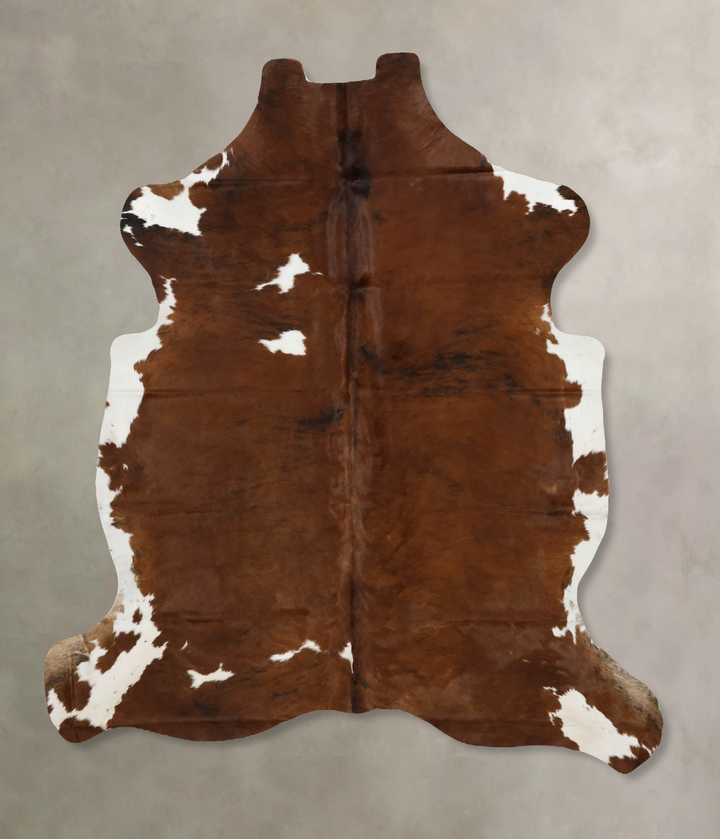 Tricolor X-Large European Cowhide Rug 7'2"H x 6'0"W #B11813 by Hudson Hides