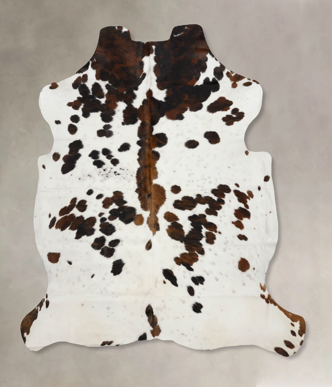 Tricolor X-Large European Cowhide Rug 6'11"H x 6'4"W #B11816 by Hudson