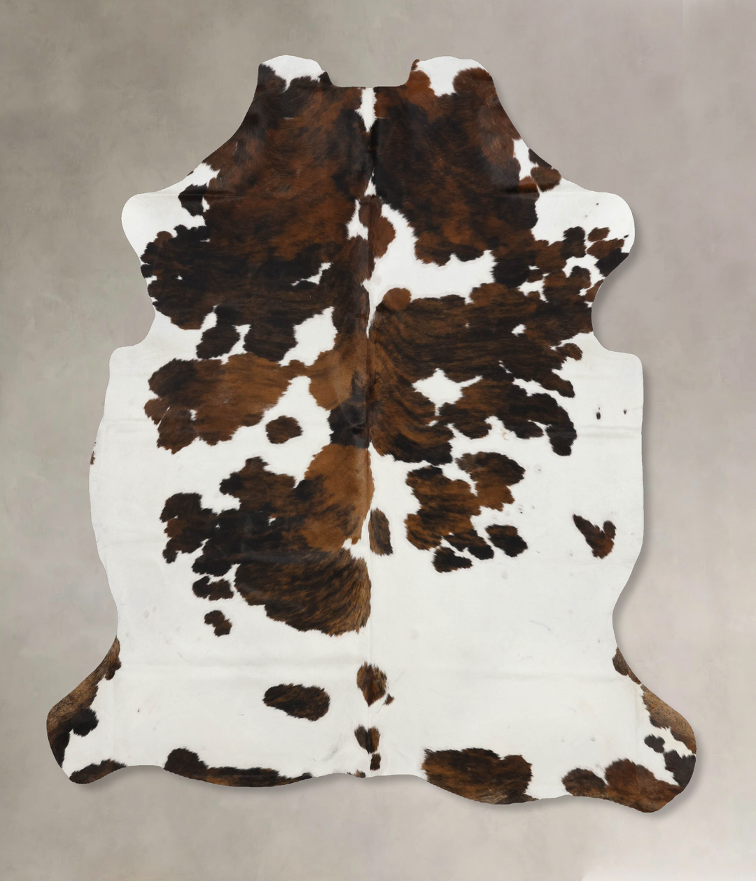 Tricolor X-Large European Cowhide Rug 7'4"H x 6'0"W #B11817 by Hudson